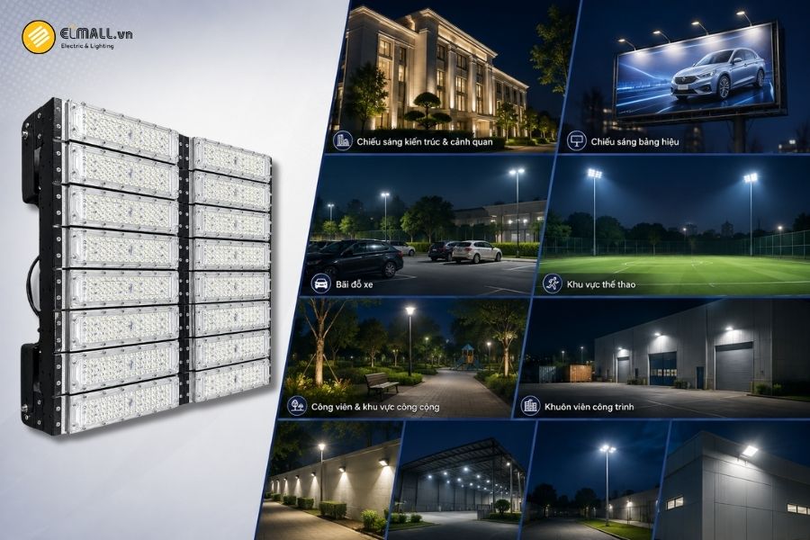 Ứng dụng của đèn LED pha module 800W SL-DPL01-800